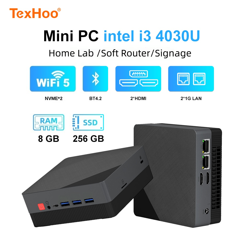 Mini PC Texhoo Intel Core I3 4 - Memory Card Ssd avaliação e preço
