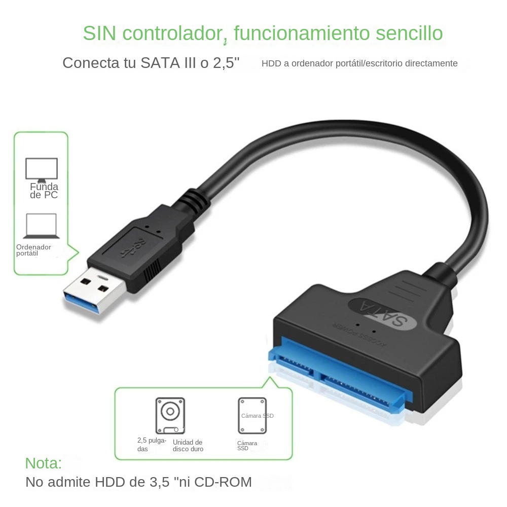 Cabo USB 3.0 SATA 3 de 30cm, A - External Ssd avaliação e preço