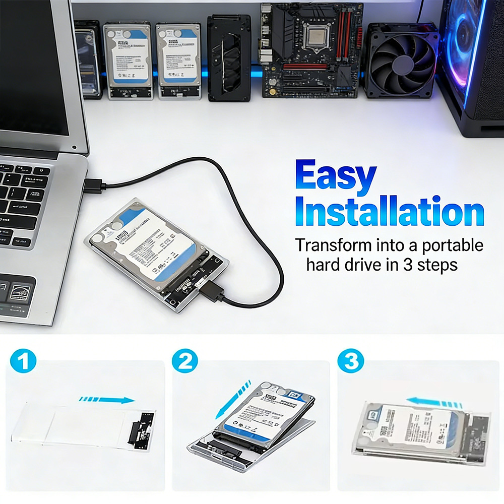 Caixa de Conexão Transparente  - External Ssd avaliação e preço